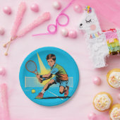 Jongen Tennis Verjaardagsfeest Papieren Bordje (Feest)