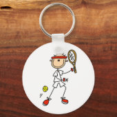Jongen Tennisser Sleutelhanger (Voorkant)