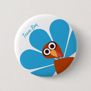 Jongen Thanksgiving Geslacht Ronde Button 5,7 Cm