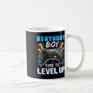Jongen Tijd om te Level Up Videospel Verjaardag Ga Koffiemok