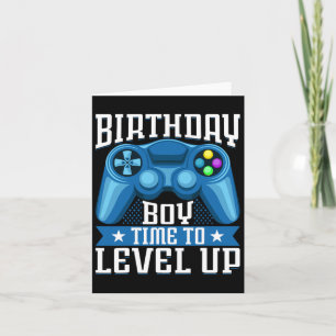 Jongen Tijd om te Levelen Video Game Verjaardag Ga Kaart