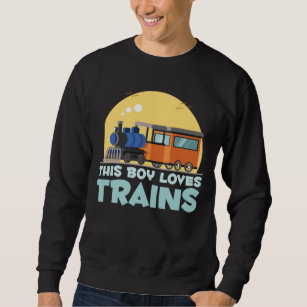 Jongen treinen Lover Locomotive Son Kinder Trains Trui
