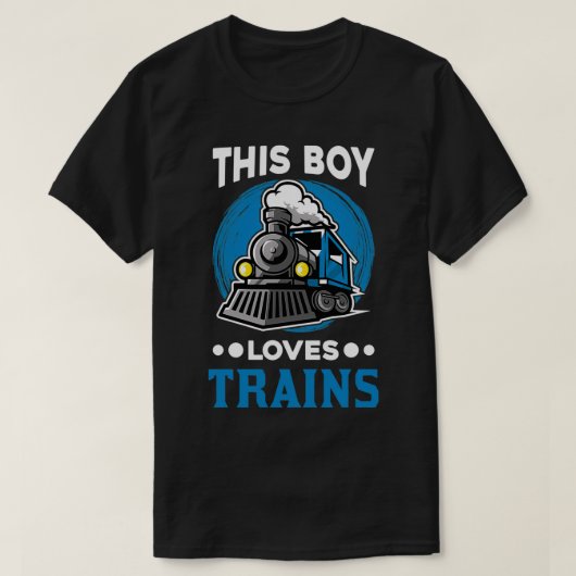 Jongen treinlocomotief t-shirt (Design voorkant)
