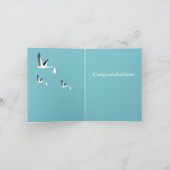 Jongen Triplets bewerkbaar Kaart (Binnen)