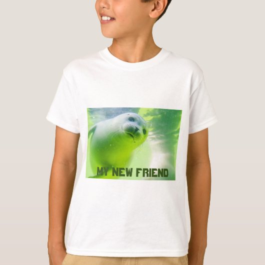 Jongen t's t-shirt Mijn nieuwe vriend (Voorkant)