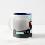 Jongen Tweekleurige Koffiemok (Voorkant links)