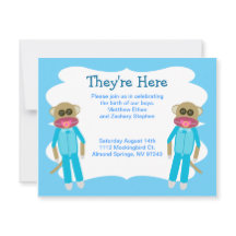 Jongen Twins Douche of Aankondiging