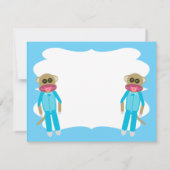 Jongen Twins Douche of Aankondiging (Achterkant)