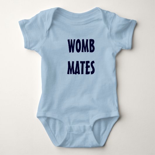 Jongen Twins - WOMB MATES Romper (Voorkant)