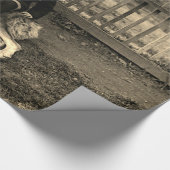 Jongen uit de 1890 die op de foto van Bernard Dog Cadeaupapier (Hoek)