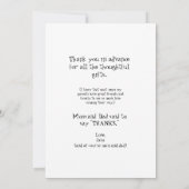 Jongen Ultrasound grappig Dank je Baby Uitzicht Bedankkaart (Achterkant)