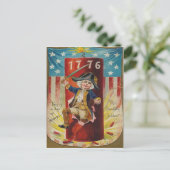 Jongen Uniform Fireworks Firecracker Explosion Briefkaart (Staand voorkant)