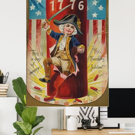 Jongen Uniform Fireworks Firecracker Explosion Poster (Thuiskantoor)