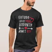 Jongen Valentijn A Future Dames Man Current Mama's T-shirt (Voorkant)