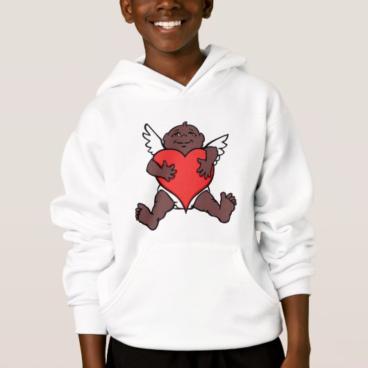 Jongen Valentijn Hoodies African Cupid Sweatshirt (Voorkant)