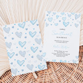 Jongen Valentijns Baby Shower Kaart