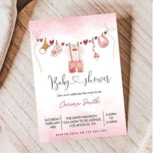 Jongen valentijnskleding Baby Shower Kaart