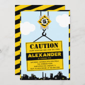 Jongen van de Partij van de Gevangenis van de Bouw Kaart (Voorkant / Achterkant)