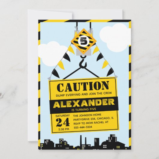 Jongen van de Partij van de Gevangenis van de Bouw Kaart (Voorkant)