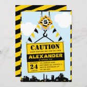 Jongen van de Partij van de Gevangenis van de Bouw Kaart (Voorkant / Achterkant)