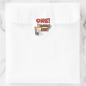 Jongen Verjaardag Baby 1e Verjaardag Tshirts en ge Ronde Sticker (Tas)