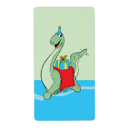 Jongen, Verjaardag Dinosaurus Etiket