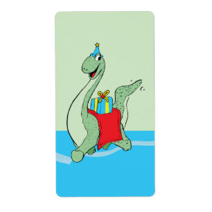 Jongen, Verjaardag Dinosaurus Etiket