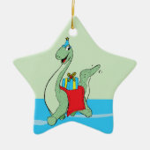 Jongen, Verjaardag Dinosaurus Keramisch Ornament (Voorkant)