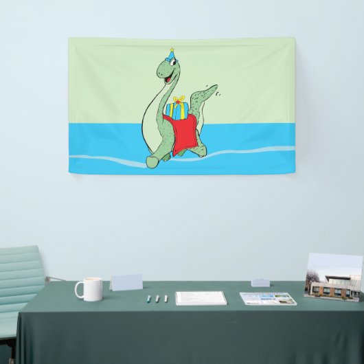 Jongen, Verjaardag Dinosaurus Spandoek (Beurs)