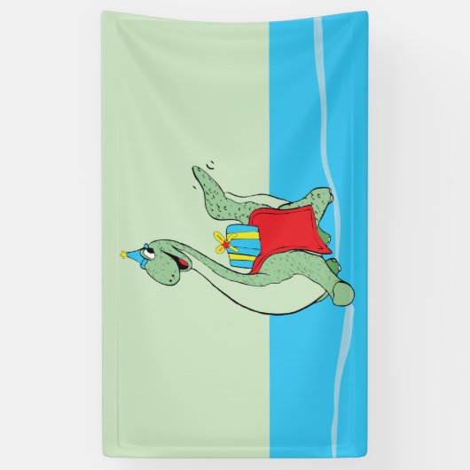 Jongen, Verjaardag Dinosaurus Spandoek (Verticaal)