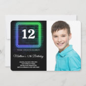 Jongen Verjaardag Foto Kaart (Voorkant)
