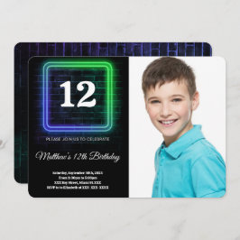 Jongen Verjaardag Foto Kaart