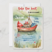 Jongen Verjaardag Gevist Kaart (Voorkant)