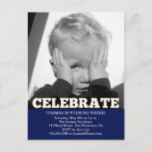 Jongen Verjaardag Party Fotouitnodigingen Uitnodiging Briefkaart (Voorkant)