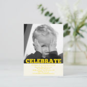 Jongen Verjaardag Party Fotouitnodigingen Uitnodiging Briefkaart (Staand voorkant)