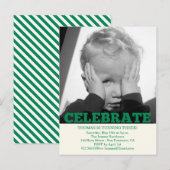 Jongen Verjaardag Party Fotouitnodigingen Uitnodiging Briefkaart (Voorkant / Achterkant)