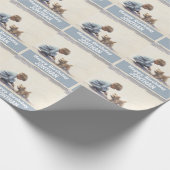 Jongen verjaardag Puppy kleurrijk schattig Cadeaupapier (Hoek)