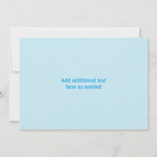 Jongen Verjaardag Uitnodiging - Choo Choo Train (Achterkant)