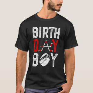 Jongen Verjaardagsfeestdecoraties Hockey Winter Sp T-shirt
