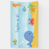 Jongen Verjaardagsfeestje Achtergrond Banner (onde (Verticaal)