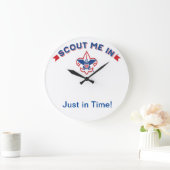 Jongen verkenners van de Amerikaanse acrylwandklok Grote Klok (Huis)