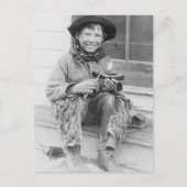 Jongen verkleed als Cowboy met speelgoed Briefkaart (Voorkant)