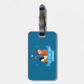 Jongen verloren en gevonden vriendschapsmetaal toe bagagelabel (Achterkant verticaal)