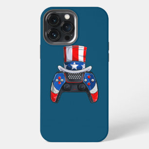 Jongen Vierde Juli Amerikaanse Vlag Videogames Kin iPhone 13 Pro Max Hoesje