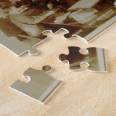 Jongen vinden plaats in het doven en het duiminsti legpuzzel (Zijkant)