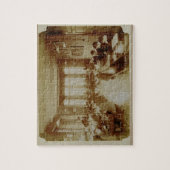 Jongen vinden plaats in het doven en het duiminsti legpuzzel (Verticaal)