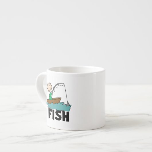 Jongen vist espresso kop (Links)