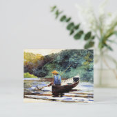 Jongen Vist, kunstwerk van Winslow Homer Briefkaart (Staand voorkant)