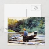 Jongen Vist, kunstwerk van Winslow Homer Briefkaart (Voorkant / Achterkant)