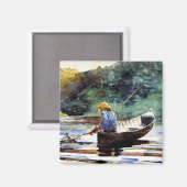 Jongen Vist, kunstwerk van Winslow Homer Magneet (Voorkant / Achterkant)